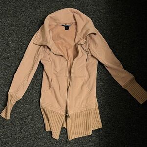 5/$25 💸French Connection Women’s Long Zip Front Jacket in Blush💸 5/$25